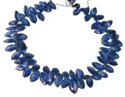 92cts AAA Kyanite Faceted Briolette Bead Strand| 8.5x4.5x2.5mm to 9.5x5.5x3.5mm|