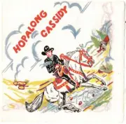 Vintage 1950's Hopalong Cassidy Birthday Napkin, Nice!