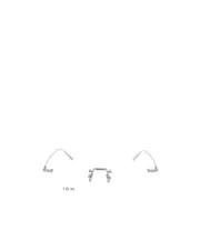 frameless flat mirror 54 silver