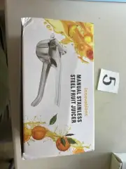 Bowl Juicer Strainer Stainless Steel Manual Juicer Fruit Lemon Lime Orange