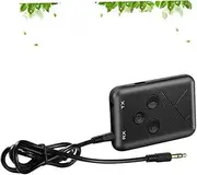 CIYODO Wireless Transmitter Receiver Adapter Audio Cable USB Charging Smart Compatibility with iOS Devices Low Latency for Gaming Streaming Black