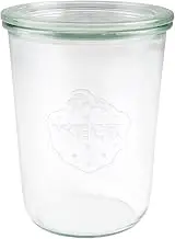 Weck 850 ml Capacity Glass Jar with Lid, 100 mm x 147 mm Size