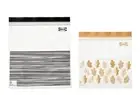 50 IKEA ISTAD Resealable Bag, Freezer Bag, Black/Yellow, 2.5/1.2 l (3 qt / 1qt)