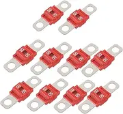Gyorwst/Midi Fuse 50A High Current Fuse Bolt-On Fuse 50 Amp for Cars, Trucks, Construction Vehicles, Buses, Caravans (10Pc)