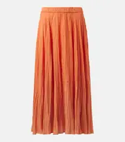 [Joseph] Joseph Sully silk midi skirt AU 8 orange