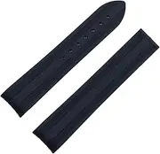 [GUMMMY] 20mm Curved End Watch Belt Quality Natural Soft Rubber Silicone Watchband For Omega Strap New Seamaster 300 AT150 Bracelet