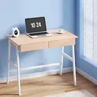 Computer Desk Drawer Cabinet Oak 100CM Home Office Furniture Workstation S 08-OA