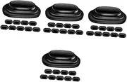ULTECHNOVO 4sets Door Shock Absorbing Gasket Bike Rack for Car Bumper Car Door Guards Car Door Shock Absorber Pad Shock Absorber Car Door Guards for Car Black 10pcs*4