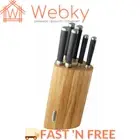 Scanpan Maitre D' 7 Piece Knife Block Set Stainless Steel Knives Kitchen Cutlery