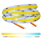 FCOB CCT LED Light Strip 608 Leds High Density Flexible FOB COB 10Mm Led Lights