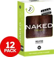 Four Seasons Naked Delay Condoms 12-Pack.