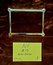 REPLACEMENT PENNY SMOKE AWARD FRAME ANTIQUE SLOT MACHINE NICKEL PLATED #ACF15 A