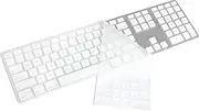 Silicone Keyboard Cover Skin for iMac Wired USB Keyboard with Numeric Keypad MB110LL/B (A1243) US Layout Protector Skin Accessories Transparent