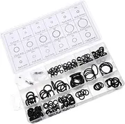 HOMOBABE 225 Pcs Gasket Assortment Kit Flexible Seal Automotive Plumbing and Appliances Oil Resistant UV Resistant Easy to Install