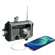 New Solar Radio with 2000mAh Powerbank -Emergency Preparedness and Entertainment