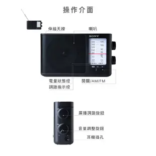 SONY 收音機 ICF-506 福利品 可插電 可電池 高音質 大音量 內置提把 FM/AM