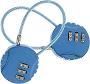Yardenfun 2pcs Small Combination Lock Luggage Padlocks for Suitcases Resettable Password Padlock 3- Security Lock for School Backpack and Travel Random Color