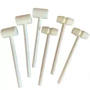 US 20 Pack Mini Wooden Hammer Mallet Pounding Toy Beating Gavel Toys Boys Girls