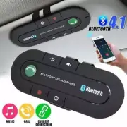 Bluetooth 4.1 Hand Free Wireless Car Speakerphone Speaker 2 Phone Sun Visor Clip