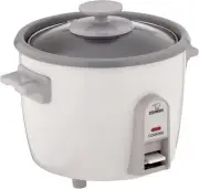 Zojirushi NHS-06 3-Cup (Uncooked) Rice Cooker, White (-WB)