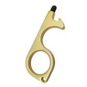 4pcs keychains non-contact door tool door opener elevator opening assistant key handling tool writing accessory