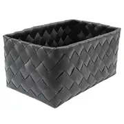 Icon Chef Flat Weave Rectangular Basket Black - Medium