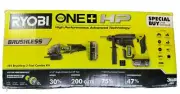 Ryobi Brushless 2-tool Combo Kit - Angle Grinder/Rotary Hammer