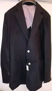 40L Linen Sportcoat Duchamp London "Tailored Fit" 100% Linen,Black Blazer Jacket