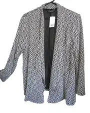 DOROTHY PERKINS - herringbone pattern draped front jacket - size 20 nwts #651