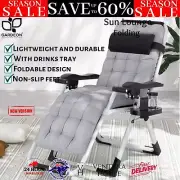 Portable Reclining Folding Lounge Deck Beach Camping Outdoor Zero Gravity Chair