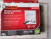 Frost King V73 Plastic Film Indoor Window Insulation Kit 42 x 62 in. with Tape
