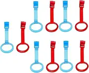BESTonZON 5sets Crib Pull Ring Baby Toddler Standing Ring Toys Smooth Surface and Easy to Carry 2pcs*5