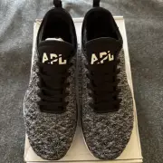 APL Men's Techloom Phantom Sneaker 9, Black/White/Melange
