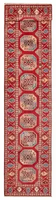 Vintage Hand-knotted Runner Rug 2'7" x 13'2" Traditional Wool Carpet