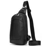 Small Leather Sling Bag Crossbody for Men Women One Strap Shoulder Cross Body...