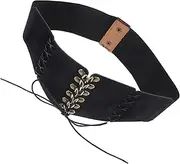 [LIFKOME] Wrap Wide Belt for Women Stretchy Elastic Corset Waist Belt for Coats Dresses Soft Comfortable Design Versatile Fashion Accessory