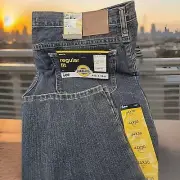 Lee Jeans Mens Blue Bronze Stone Size 44x30 Straight Leg Big & Tall New Shade