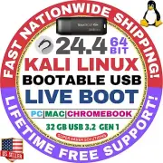 KALI LINUX OS 24.4 LIVE / FULL INSTALLER / DVD, USB / 64-BIT, AMD64 / MAC PC ALL