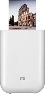 [Xiaomi] Mi Portable Photo Printer, Portable Laser Printer, Glossy Photo Paper, Thermal Printing, Bluetooth/USB/Wi-Fi, White, Italian Version