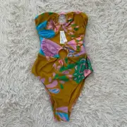 NWT Zimmerman riders buckle one piece swimsuit sz 0 (2-4)