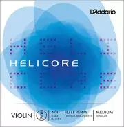 D'Addario Helicore Violin Single E String, 4/4 Scale Medium Tension