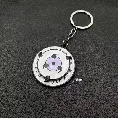Naruto anime cute keychain peripheral three magma marleidoscope Sharingan logo H