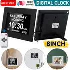 8 inch Large Alarm Digital Dementia Clock Time Day Month Year LED Wall Calendar