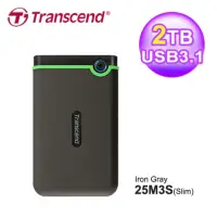 在飛比找momo購物網優惠-【Transcend 創見】2TB 薄型行動硬碟 TS2TS