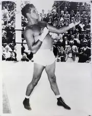 Max Baer In Antique Boxing Stance 1935 Old Boxing Photo