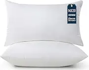 Utopia Bedding Throw Pillows Insert (Pack of 2, White) - 14 x 20 Inches Bed and Couch Pillows - Indoor Decorative Pillow