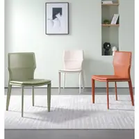 在飛比找ETMall東森購物網優惠-意式極簡設計師椅子書桌椅馬鞍皮餐椅家用現代簡約北歐輕奢餐椅