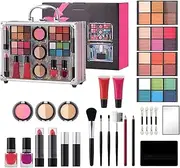 Make Up Sets for Women,Long Lasting Makeup Kit Matte Waterproof Makeup Set | Beauty Care includes Mascara Lipstick Eyeshadow Palette Blush for Women