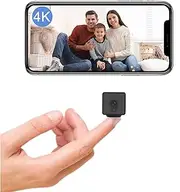 4K Indoor Security Camera Wireless Mini Camera for Home HD Camera for Small House Nanny Camera Portable Security Camera Tiny Motion Detection Vision