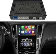 CARAMCO Wireless CarPlay&Android Auto Module Compatible with Infiniti Q50 2014 2013-2015.5 Retrofit Kit Support Original Camera,Bluetooth Audio and Micphone